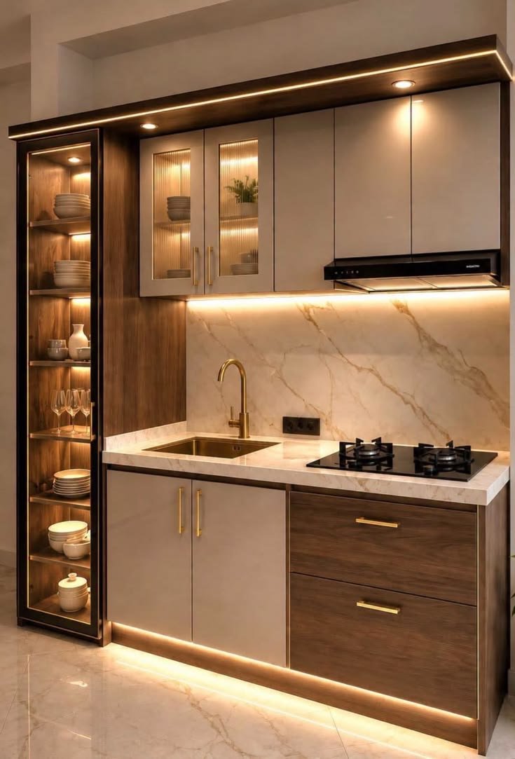 Straight kitchen